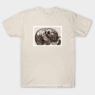 Carnosaur Detail sepia T-Shirt